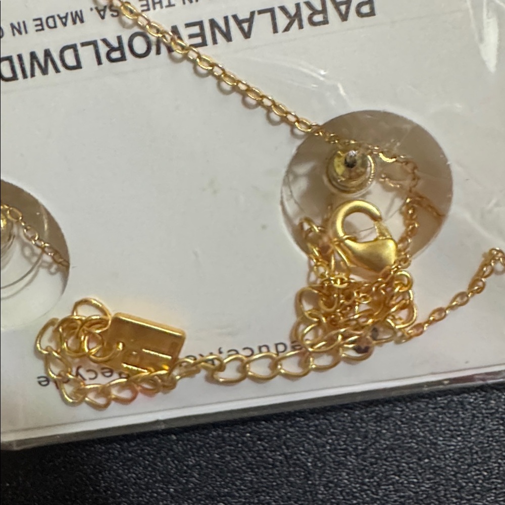 Park Lane Gold and Aqua Jewelry Set - Picture 3 of 3